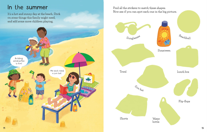 9781836041597 Usborne First Sticker Book Getting Dressed [4]