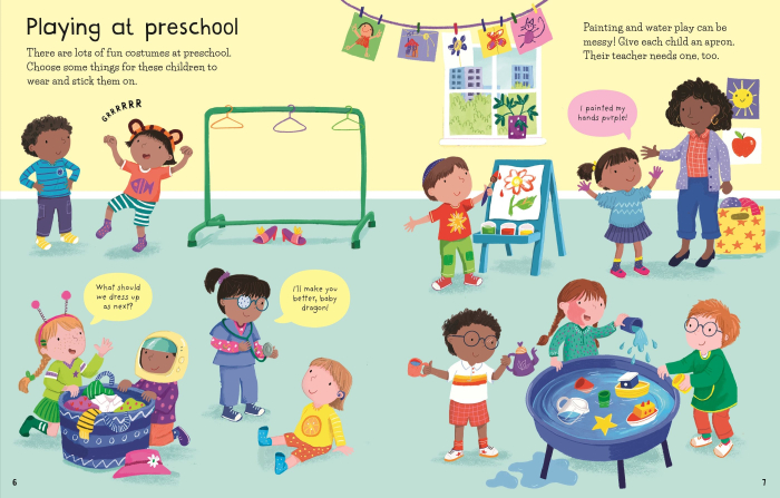 9781836041597 Usborne First Sticker Book Getting Dressed [2]