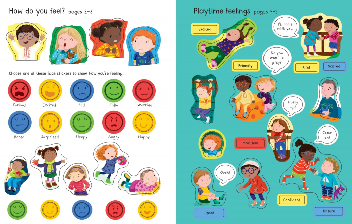 9781803702742 Usborne First Sticker Book Feelings [4]