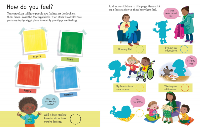 9781803702742 Usborne First Sticker Book Feelings [2]