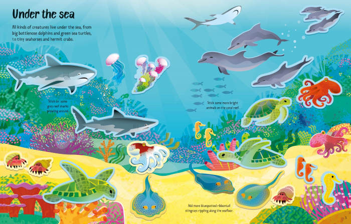 9781474998949 Usborne First Sticker Book Wild Animals [4]