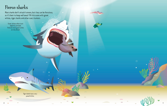 9781803709871 Usborne First Sticker Book Sharks and Rays [6]