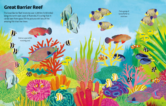 9781805077183 Usborne First Sticker Book Ocean Animals [5]