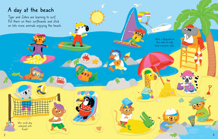9781805075486 Usborne First Sticker Book Summer [3]