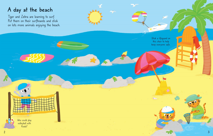9781805075486 Usborne First Sticker Book Summer [2]