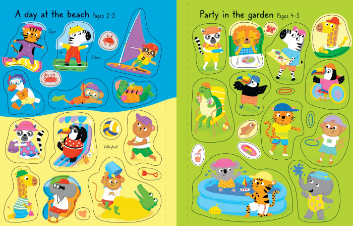 9781805075486 Usborne First Sticker Book Summer [6]