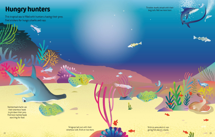 9781805077183 Usborne First Sticker Book Ocean Animals [4]