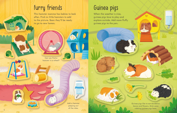 9781803702766 Usborne First Sticker Book Pets [3]