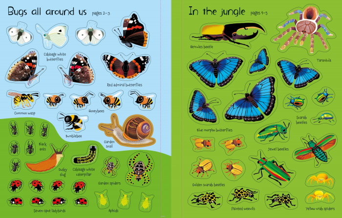 9781474937078 Usborne First Sticker Book Bugs [4]
