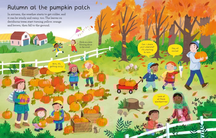9781805070689 Usborne First Sticker Book Weather and Seasons [3]