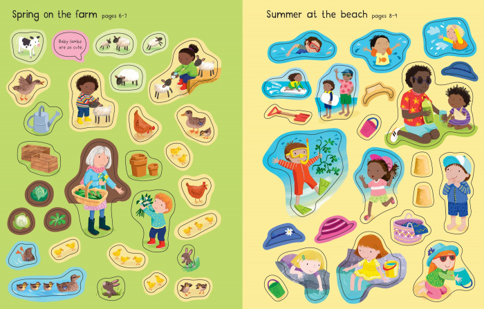 9781805070689 Usborne First Sticker Book Weather and Seasons [6]