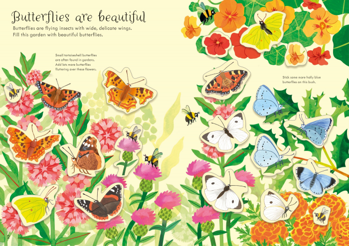 9781803704586 Usborne Little First Stickers Butterflies [2]