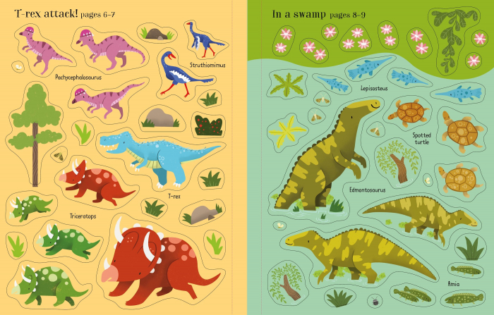 9781474968263 Usborne First Sticker Book Dinosaurs [4]