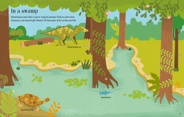 9781474968263 Usborne First Sticker Book Dinosaurs [3]