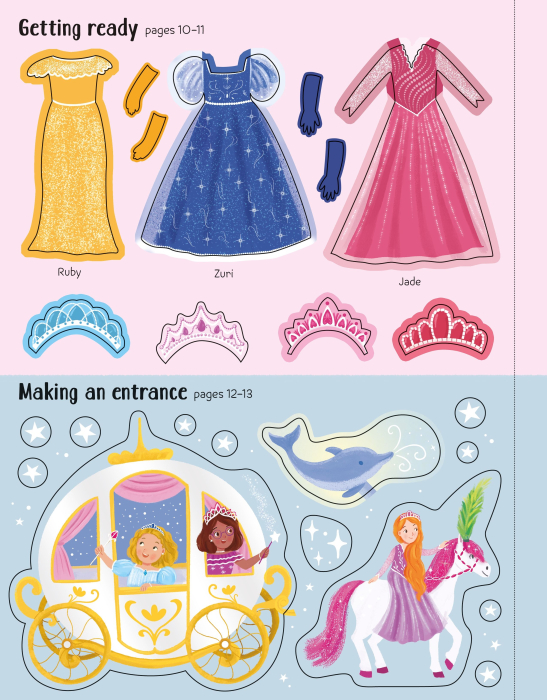 9781836042280 Usborne First Sticker Book Sparkly Princesses [6]