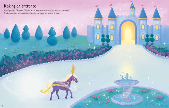 9781836042280 Usborne First Sticker Book Sparkly Princesses [3]