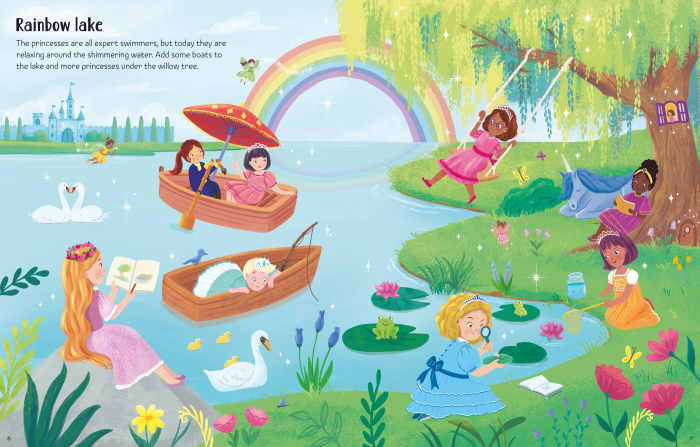 9781836042280 Usborne First Sticker Book Sparkly Princesses [5]