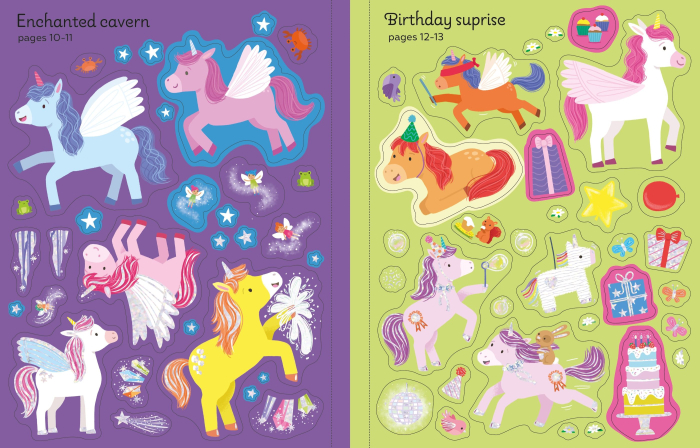 9781836042976 Usborne Big Sparkly Unicorns Sticker Book [6]