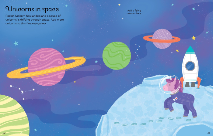 9781836042976 Usborne Big Sparkly Unicorns Sticker Book [5]