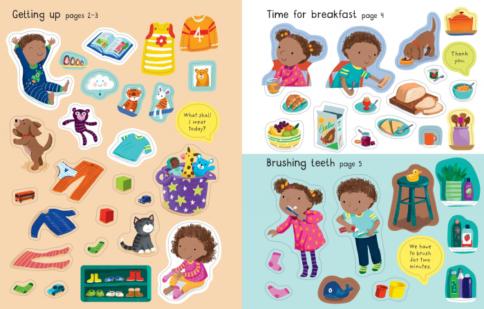 9781474999151 Usborne First Sticker Book My Day [2]