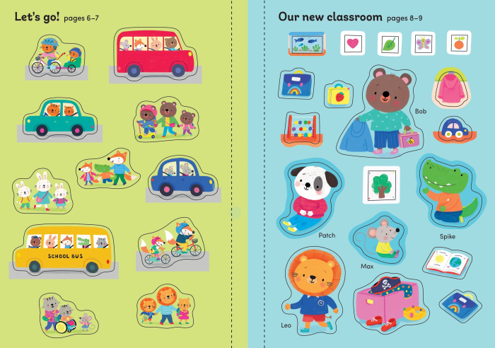 9781835402382 Usborne First Day at School Sticker Book [7]