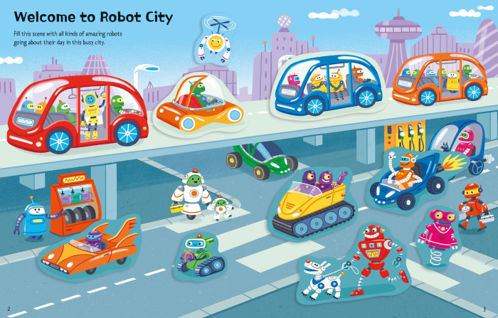 9781835409510 Usborne First Sticker Book Robots [3]