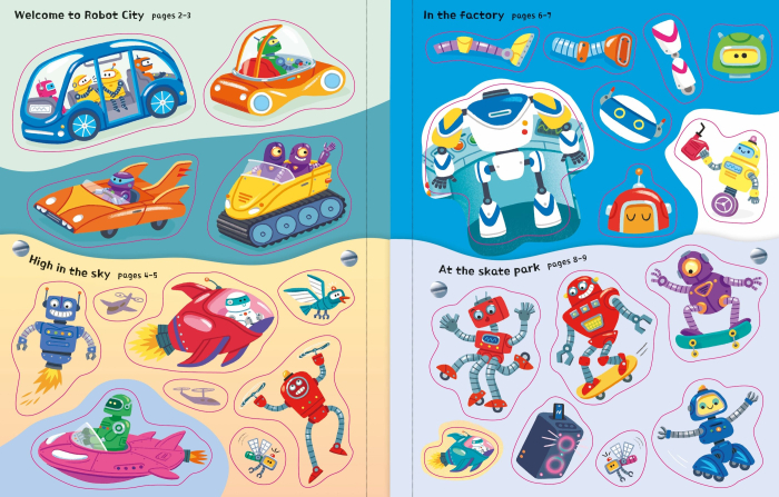 9781835409510 Usborne First Sticker Book Robots [8]
