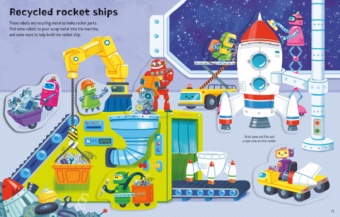 9781835409510 Usborne First Sticker Book Robots [5]