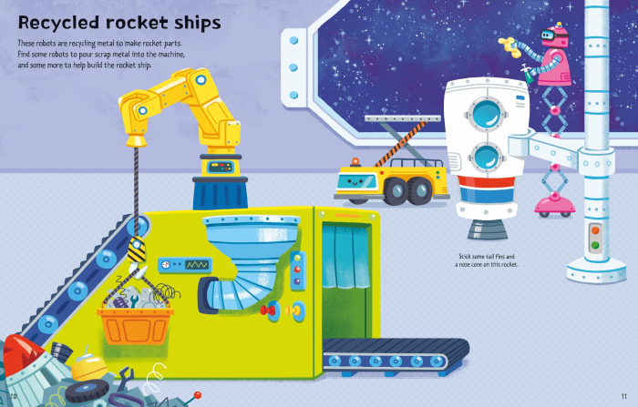 9781835409510 Usborne First Sticker Book Robots [4]