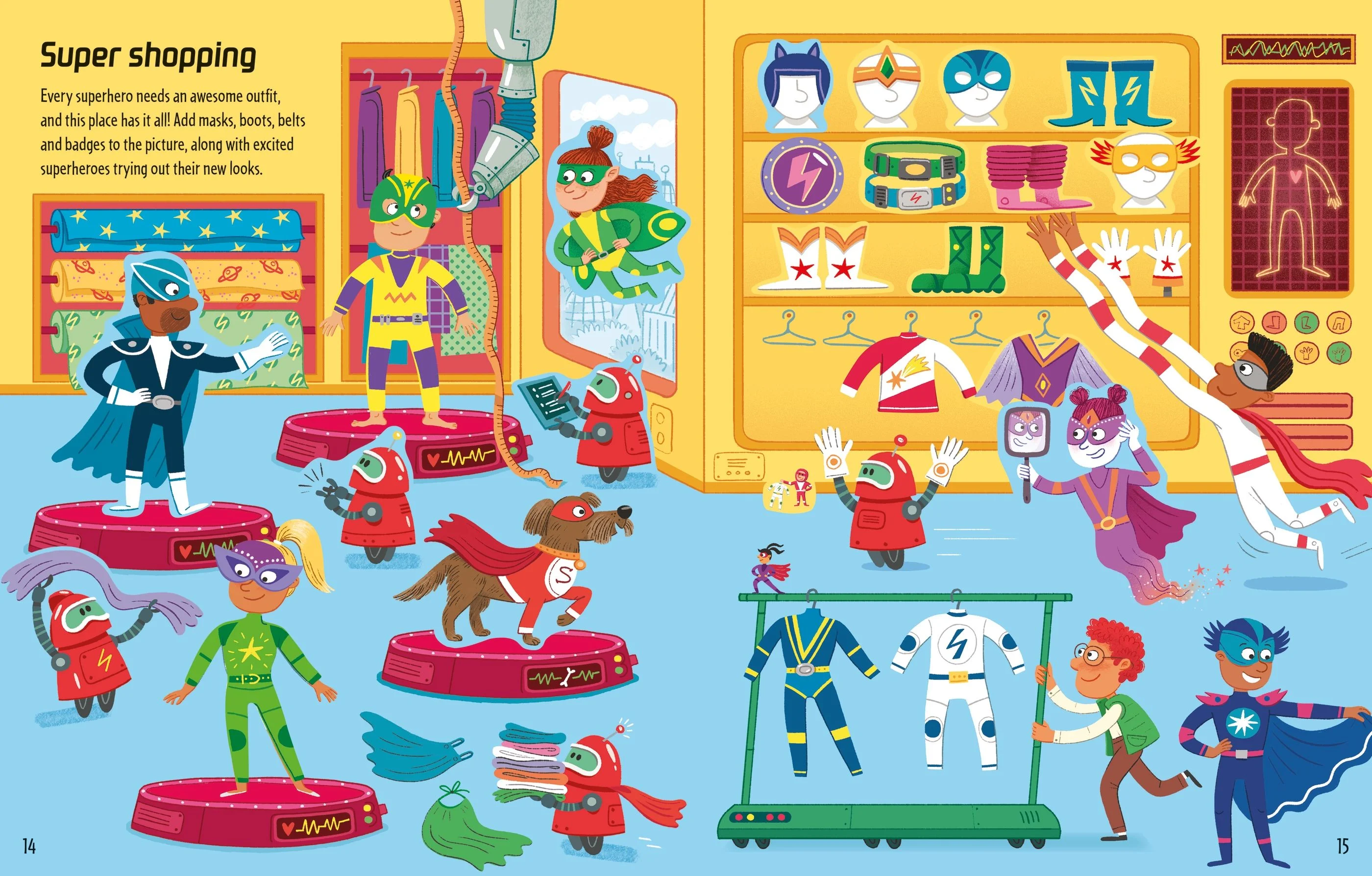 9781805070832 Usborne First Sticker Book Superheroes [7]