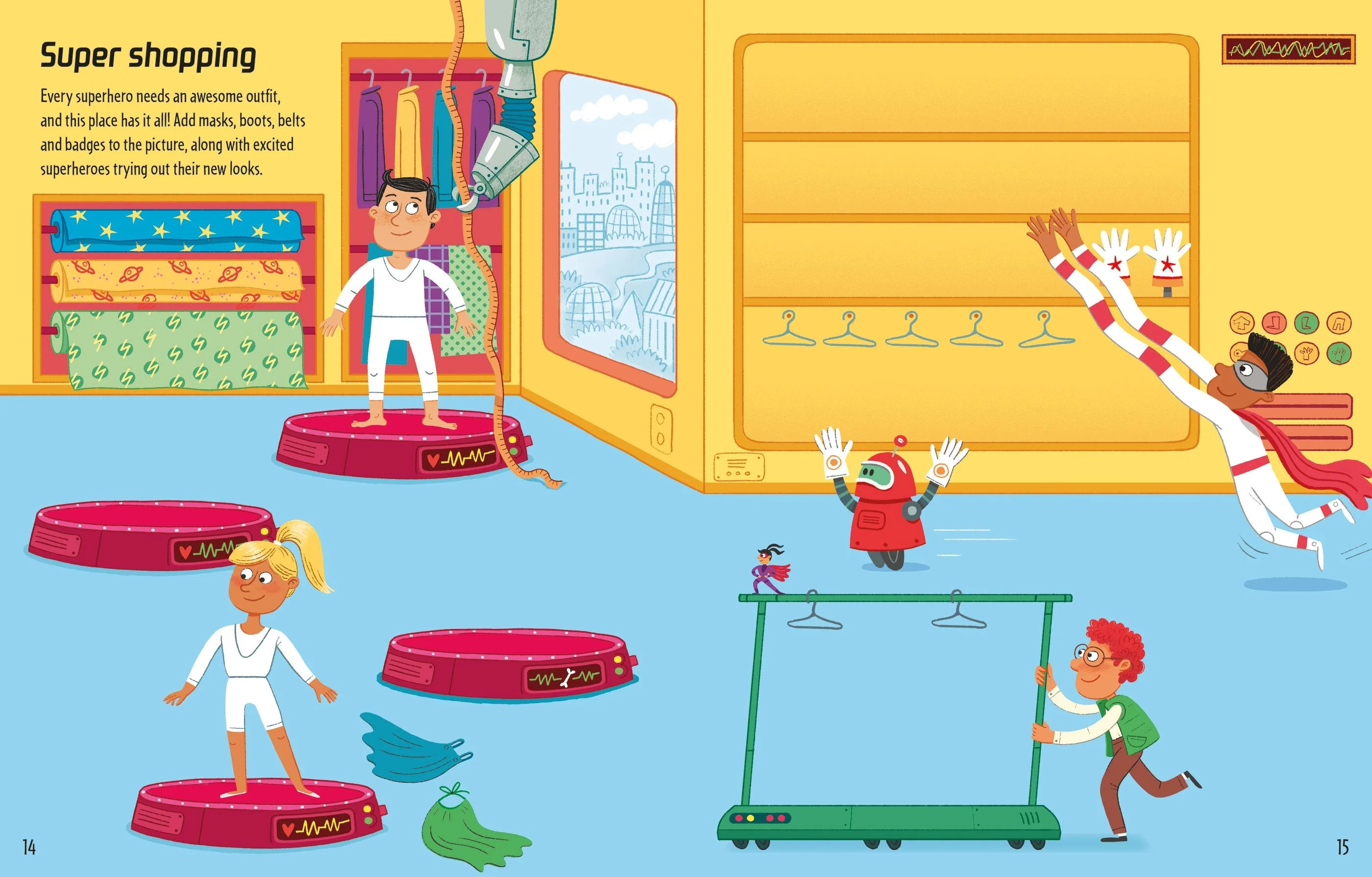 9781805070832 Usborne First Sticker Book Superheroes [6]