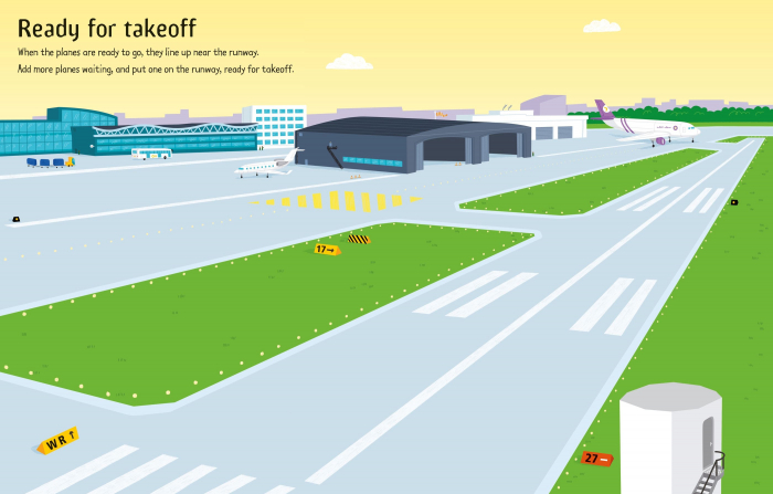 9781409587507 Usborne First Sticker Book Airport [2]