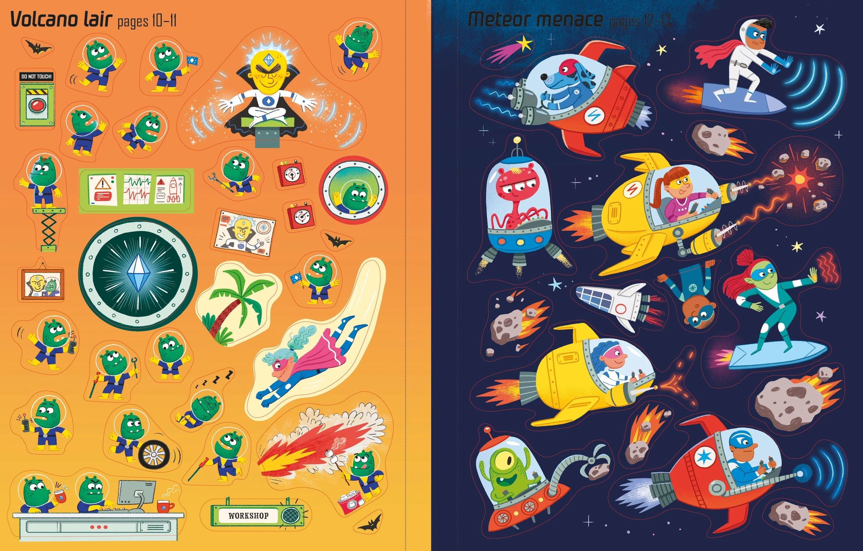 9781805070832 Usborne First Sticker Book Superheroes [8]