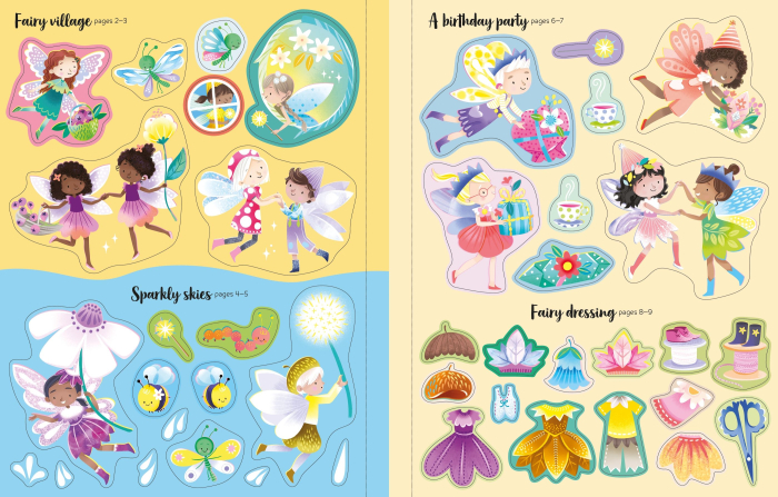 9781805077374 Usborne First Sticker Book Sparkly Fairies [6]