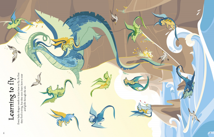 9781474966641 Usborne Dragons Sticker Book [7]