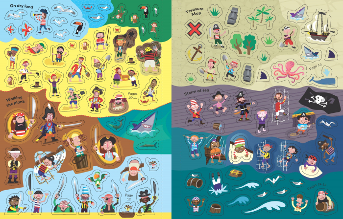 9781836041108 Usborne Pirate Sticker Book [6]