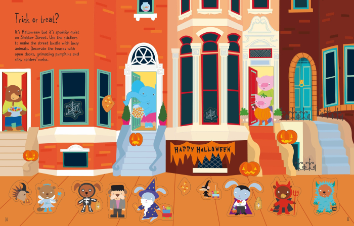 9781801313650 Usborne Halloween Sticker Book [3]