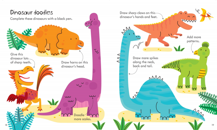 9781409581932 Usborne Little Children's Dinosaur Activity Book [4]