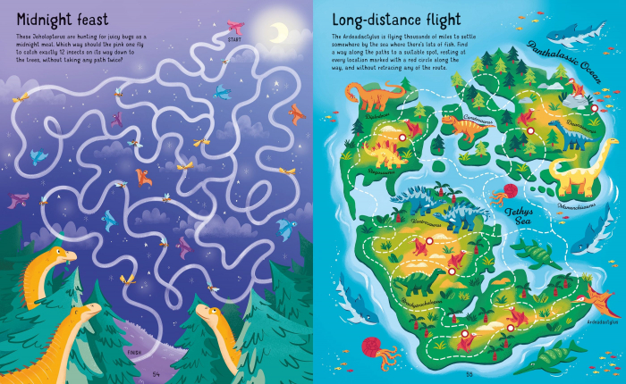 9781474985369 Usborne Dinosaur Mazes [3]