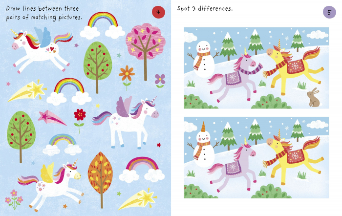 9781474969208 Usborne Little Children's Unicorns Pad [3]