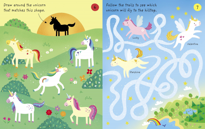 9781474969208 Usborne Little Children's Unicorns Pad [4]