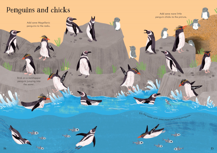 9781474968225 Usborne Little First Stickers Seashore [4]