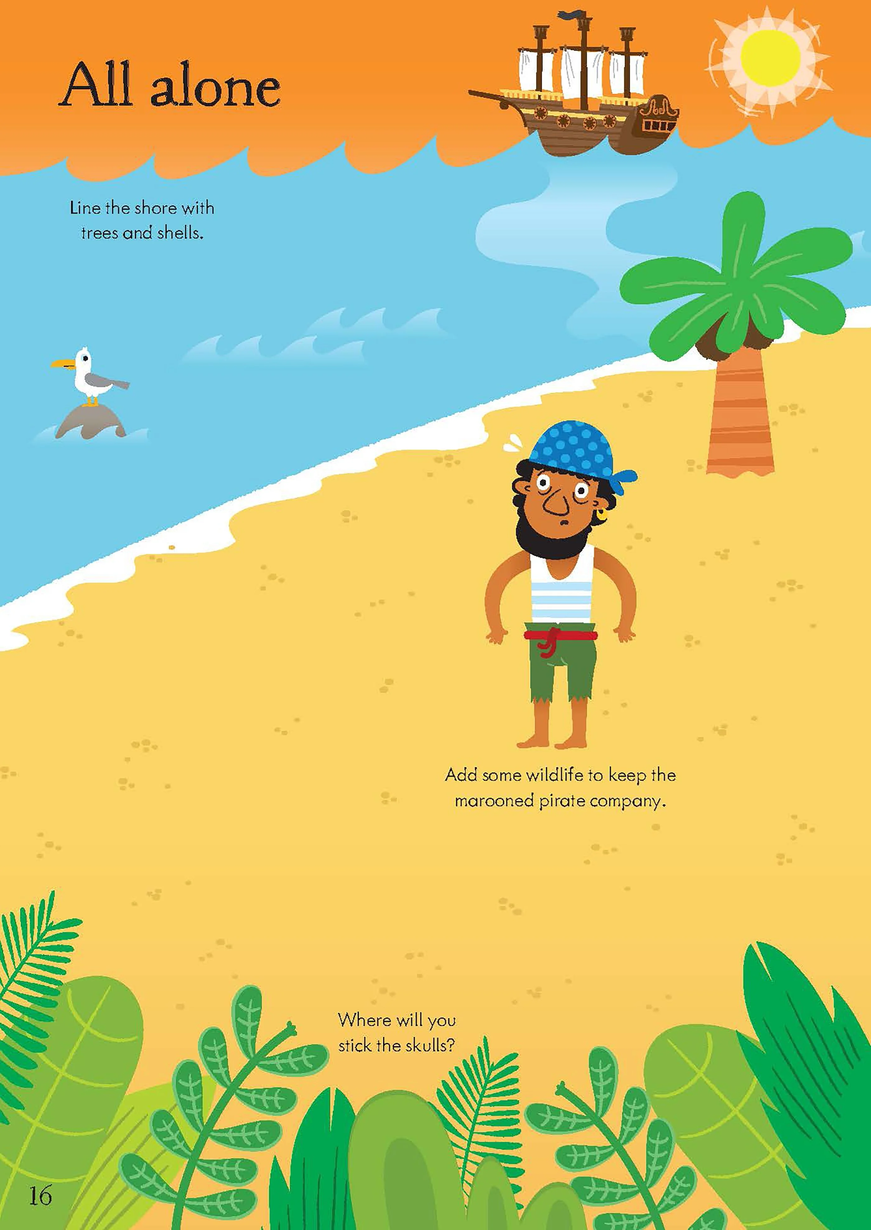 9781474960342 Usborne Little First Stickers Pirates [3]