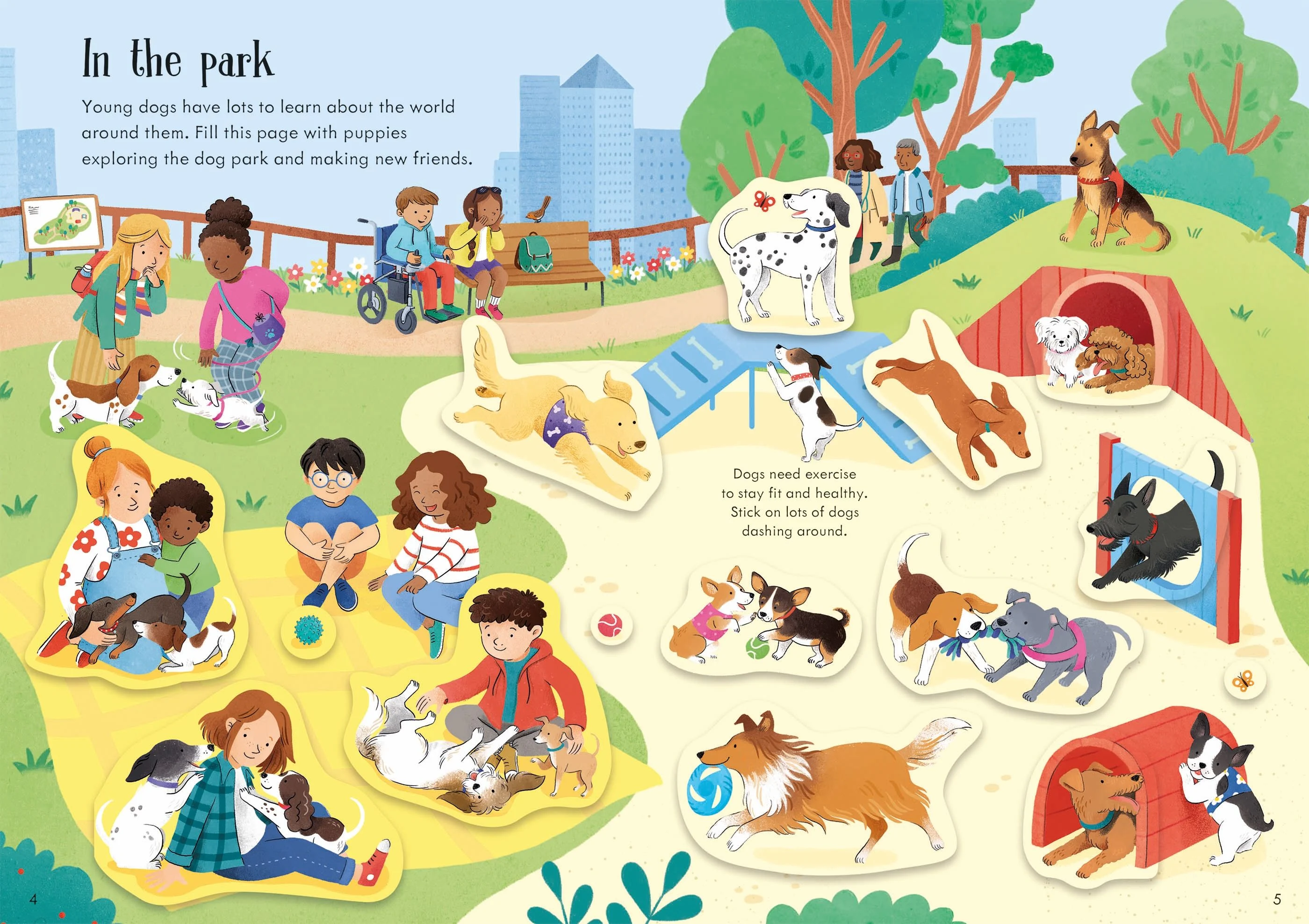 9781805314554 Usborne Little First Stickers Dogs and Puppies [5]
