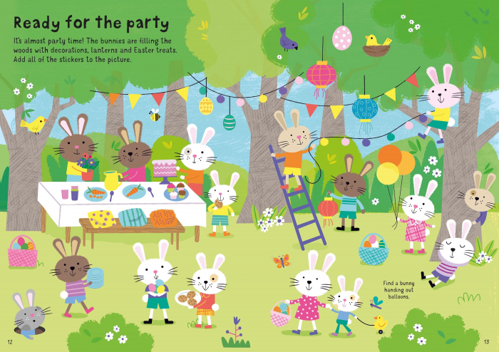 9781803701059 Usborne Little First Stickers Easter Bunnies [3]