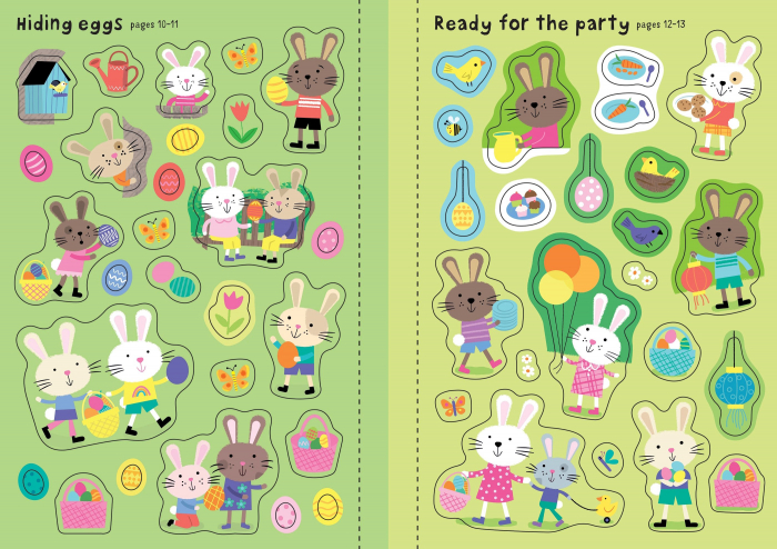 9781803701059 Usborne Little First Stickers Easter Bunnies [4]