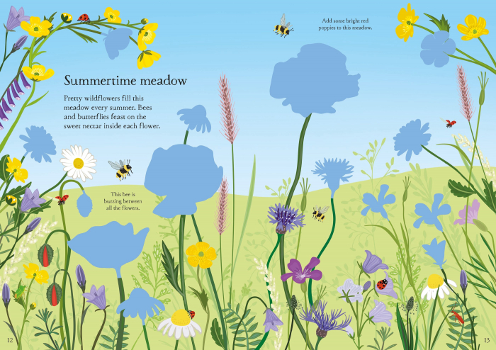 9781803704593 Usborne Little First Stickers Wildflowers [3]