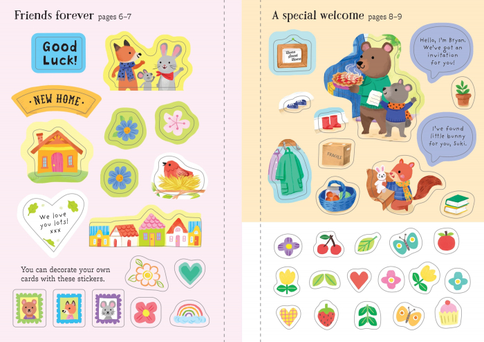 9781805077206 Usborne Little First Stickers Love and Kindness [6]