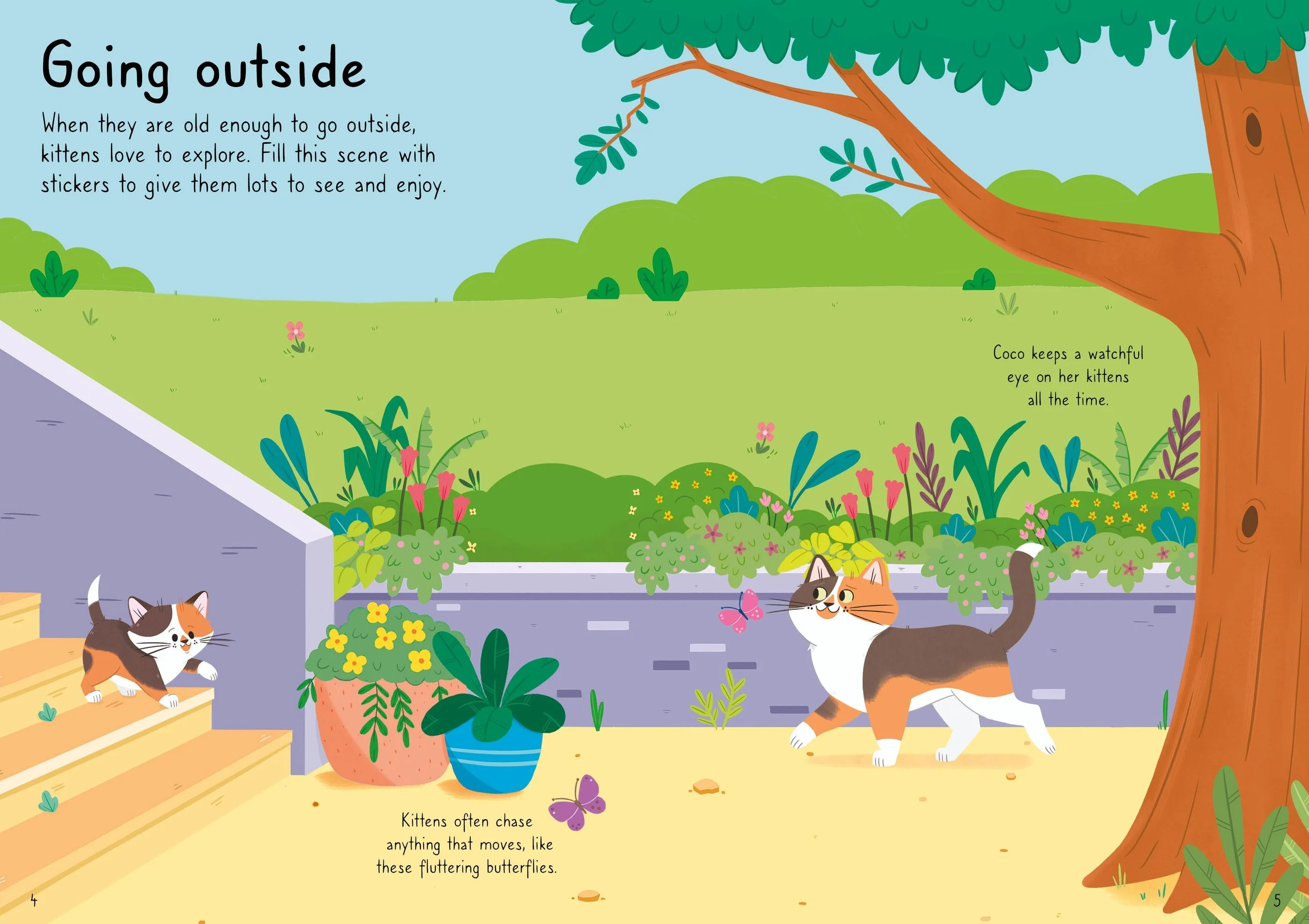 9781805314561 Usborne Little First Stickers Cats and Kittens [2]