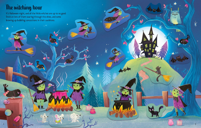 9781805070856 Usborne First Sticker Book Halloween [5]